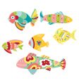 Colorful fish vector image