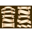 Banner ribbon scroll collection vector image