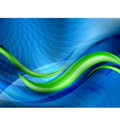 Aqua waves abstract background vector image