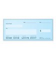 Bank cheque vector image