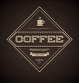 Coffee Label for restaurant vector image