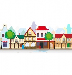 Small town vector image
