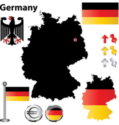 Germany flag small vector image