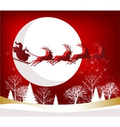 Santa's sleigh vector image