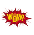 Cartoon wow vector image