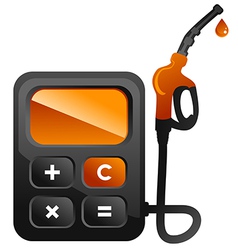 Fuel calc vector image