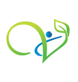 Vitality life swoosh vector image