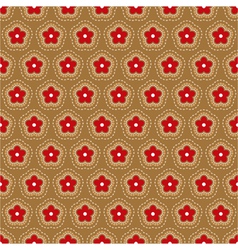 Seamless floral pattern vector image