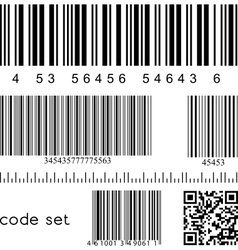 Barcode set vector image