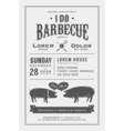 Vintage I Do Barbecue wedding invitation card vector image