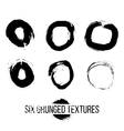 Set of dirty scratched splattered elements vector image