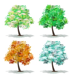 Set of abstract tree Set of abstract tree vector image