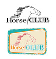 Horse club vector image
