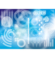 Modern virtual technology background vector image