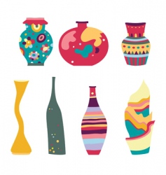 Decorative vases Decorative vases vector image