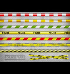 Police tape vector image