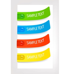Set with colored stickers vector image