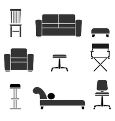 Take a seat vector image