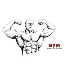 Strong man vector image