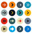 Colorful Circle Arrows Set for Application or Web vector image