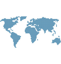Stylised world map vector image