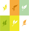 Leaf Set of elegant design elements vector image