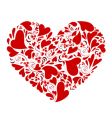 Hearts within heart vector image