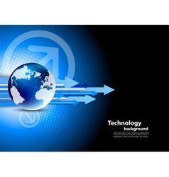 Tech background vector image