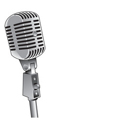 Microphone background vector image
