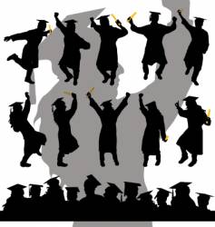 Graduation vector image