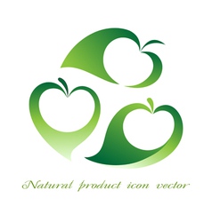 Natural product icon vector image