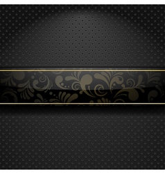 Abstract floral banner vector image