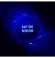 Light frame Futuristic technology style halftone Light frame Futuristic technology style halftone vector image