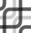 Seamless wallpaper tire tracks pattern background vector image