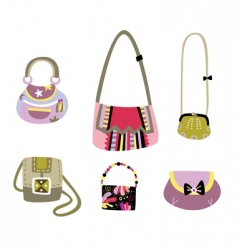 Cute bags vector image