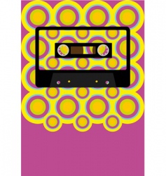 Retro party background vector image
