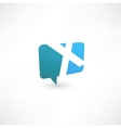 Abstract bubble icon based on the letter X vector image