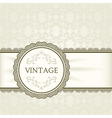 Vintage background ornamental round frame vector image