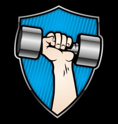 Weight lifter vector image