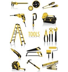 Tools silhouettes vector image