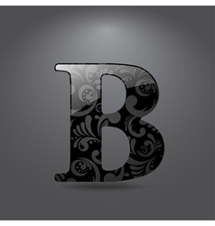Letter B vector image