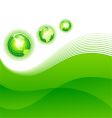 Abstract background with globes vector image