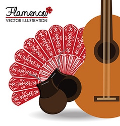 Flamenco design vector image