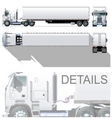 Semi truck vector image