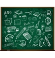 Set of school doodle s vector image