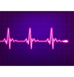 Heart cardiogram vector image