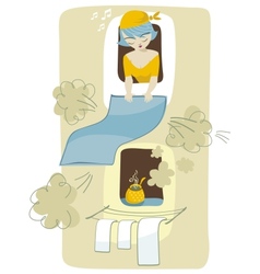 Cleaning Scene vector image