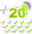 Discount stickers vector image