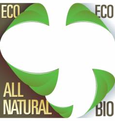 Eco bio and natural labels vector image