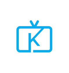 Kids tv channel logo design Royalty Free Vector Image